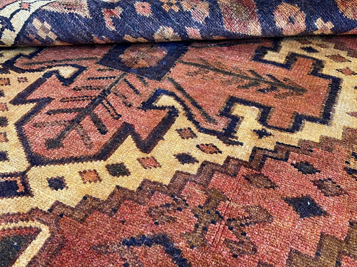 Hand-Knotted Tribal Persian Luri Rug