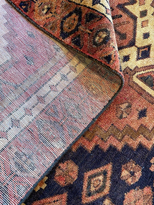 Hand-Knotted Tribal Persian Luri Rug