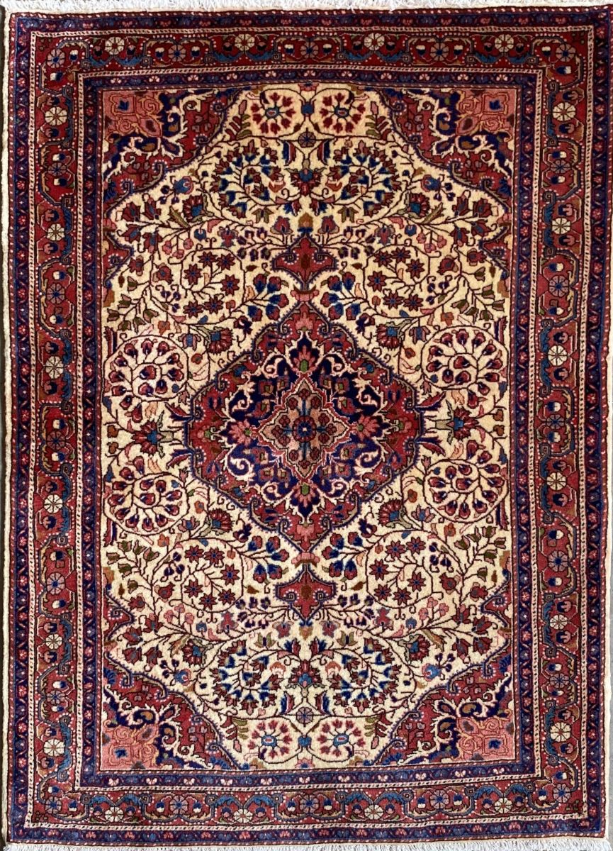 Fine Hand-Knotted Persian Bidjar Rug