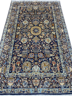 Fine Hand-Knotted Persian Kashan Carpet