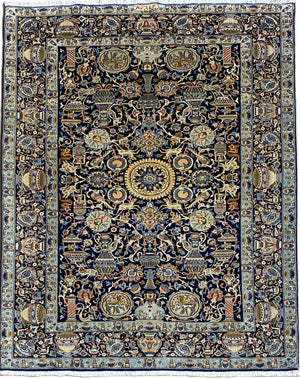 Fine Hand-Knotted Persian Kashan Carpet