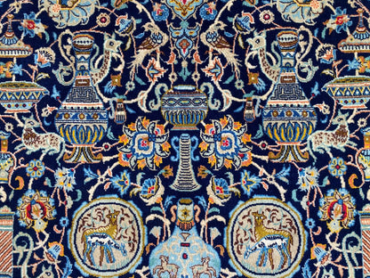 Fine Hand-Knotted Persian Kashan Carpet