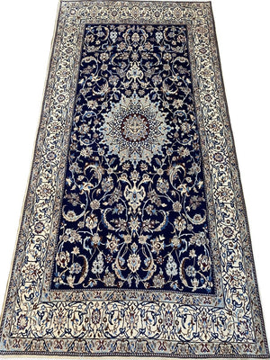 Fine Hand-Knotted Persian Naien Carpet