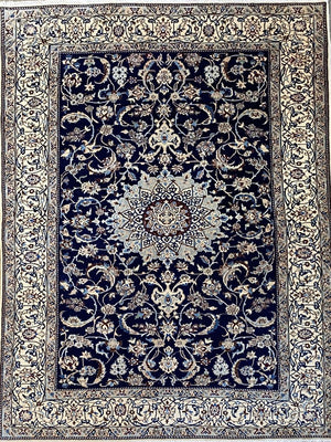 Fine Hand-Knotted Persian Naien Carpet