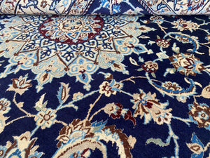 Fine Hand-Knotted Persian Naien Carpet