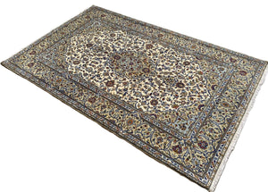 Superfine Hand-Knotted Persian Kashan Carpet