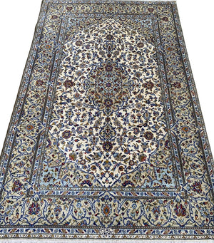 Superfine Hand-Knotted Persian Kashan Carpet