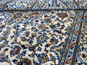 Superfine Hand-Knotted Persian Kashan Carpet