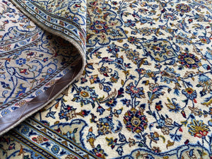 Superfine Hand-Knotted Persian Kashan Carpet