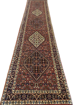 Fine Hand-Knotted Persian Bidjar Runner