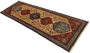 Handmade Persian Abadeh Heybatalou Runner