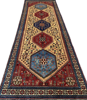 Handmade Persian Abadeh Heybatalou Runner