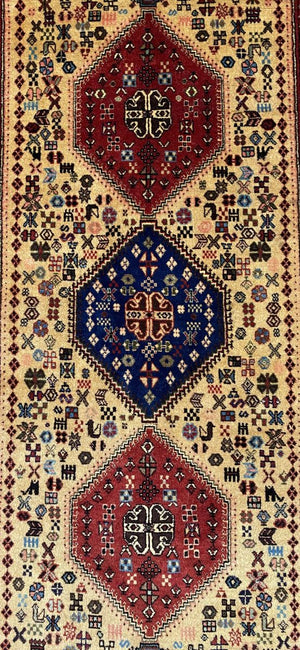 Handmade Persian Abadeh Heybatalou Runner