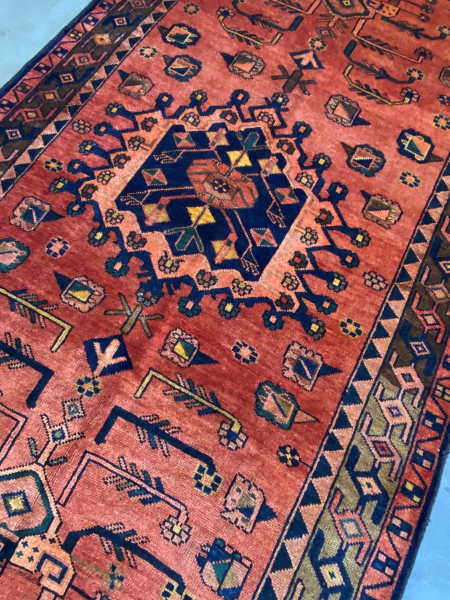 Hand-Knotted Tribal Persian Luri Rug
