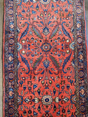 Handmade Persian Sanandaj Runner