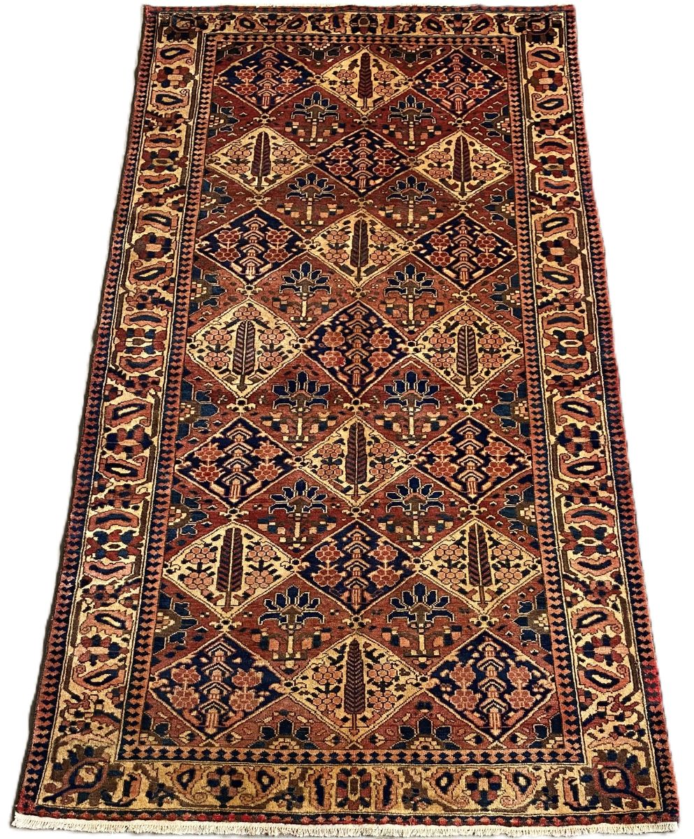 Hand-Knotted Tribal Persian Bakhtiar Rug