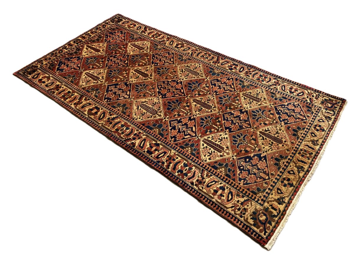 Hand-Knotted Tribal Persian Bakhtiar Rug