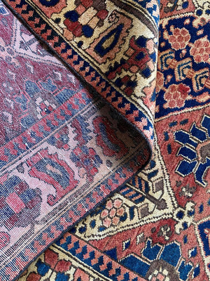 Hand-Knotted Tribal Persian Bakhtiar Rug