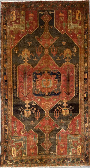 Hand-Knotted Tribal Persian Shahsavan Rug