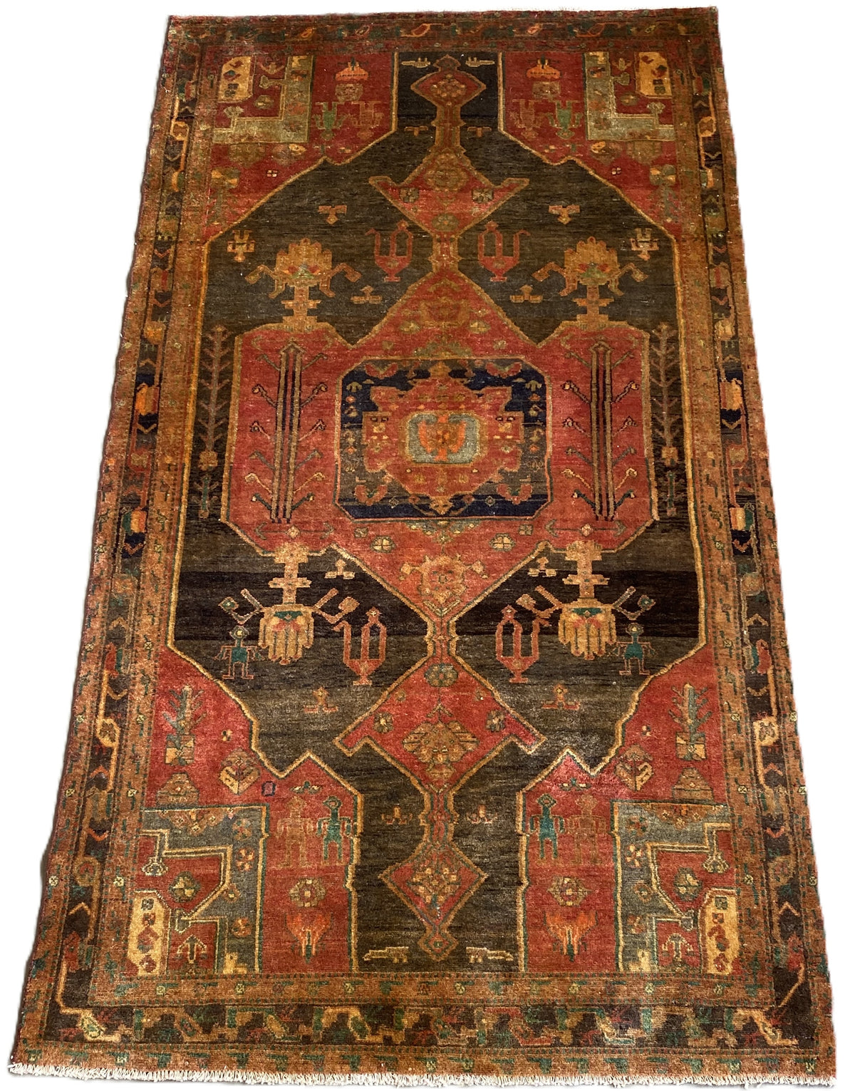 Hand-Knotted Tribal Persian Shahsavan Rug