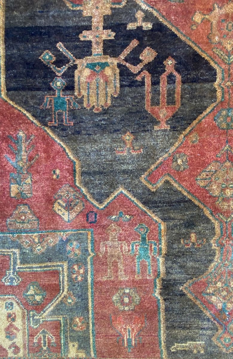 Hand-Knotted Tribal Persian Shahsavan Rug