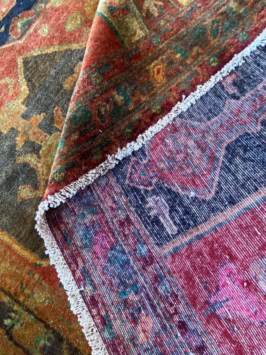 Hand-Knotted Tribal Persian Shahsavan Rug