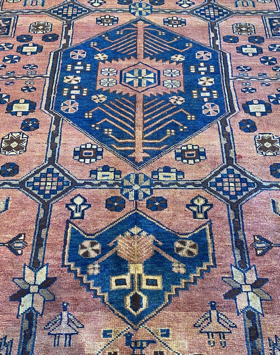 Hand-Knotted Tribal Persian Nahavand Rug