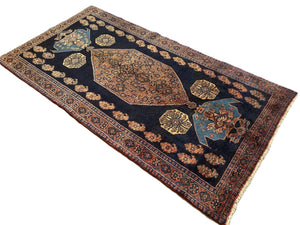 Hand-Knotted Tribal Persian Bidjar Rug