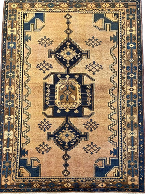 Hand-Knotted Tribal Persian Luri Rug