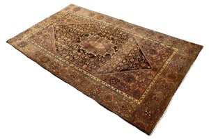 Hand-Knotted Tribal Persian Bidjar Gholtogh Rug