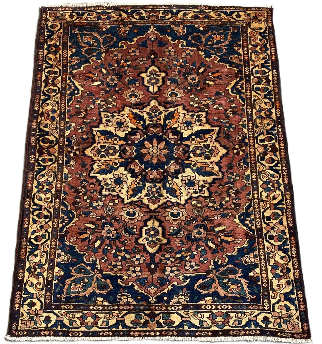 Hand-Knotted Tribal Persian Bakhtiar Faradonbeh Rug