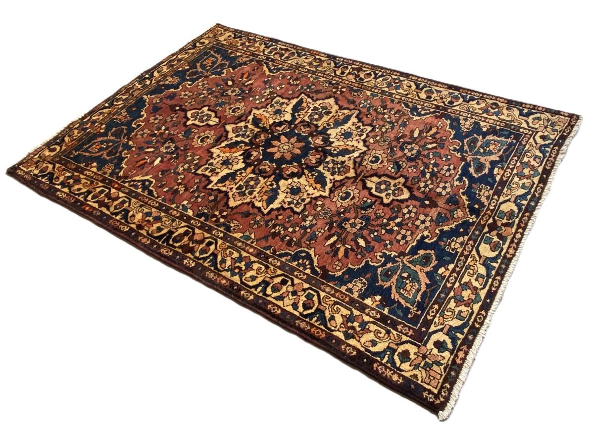 Hand-Knotted Tribal Persian Bakhtiar Faradonbeh Rug