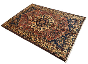 Hand-Knotted Tribal Persian Bakhtiar Faradonbeh Rug