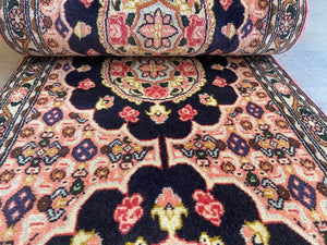 Hand-Knotted Persian Senneh Hall Runner