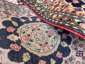 Hand-Knotted Persian Senneh Hall Runner