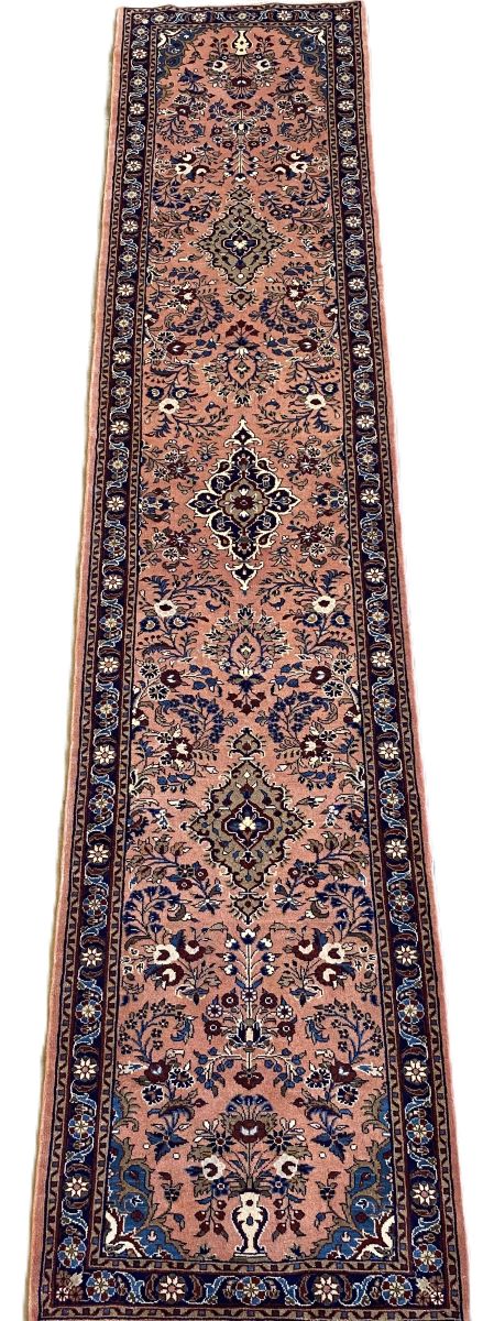 Traditional Hand-Knotted Persian Mehraban Runner