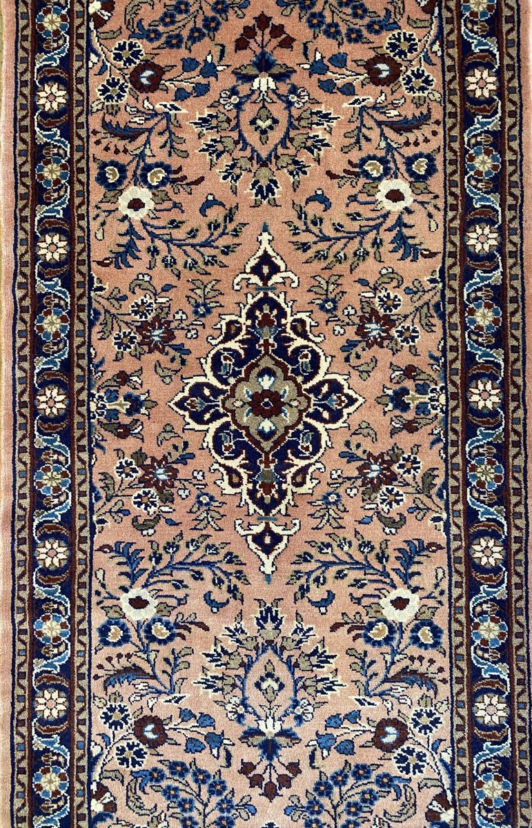 Traditional Hand-Knotted Persian Mehraban Runner