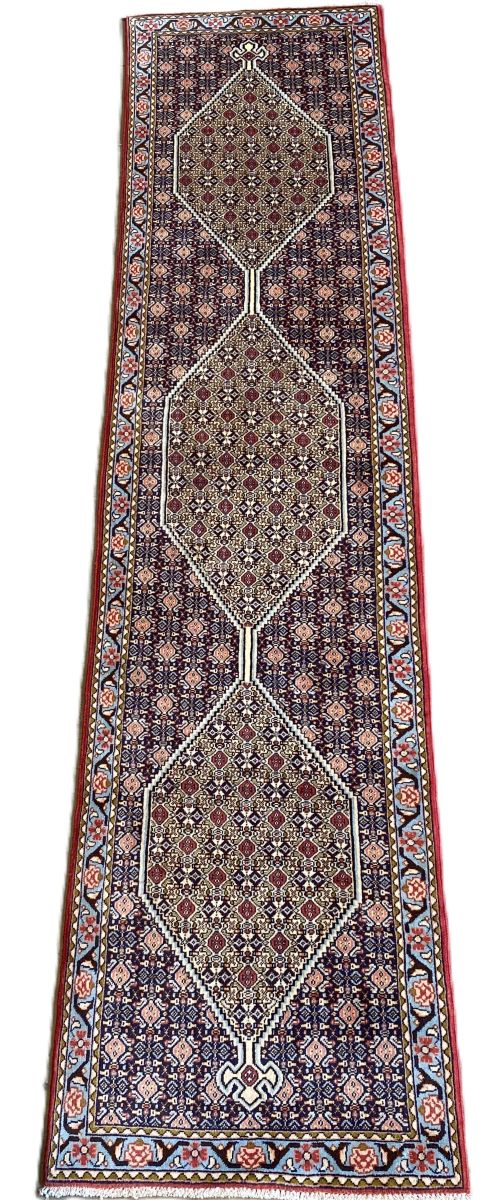 Hand-Knotted Persian Bidjar Runner