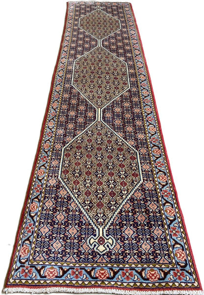 Hand-Knotted Persian Bidjar Runner