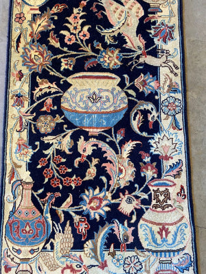 Handmade Persian Kashmar Hall Runner - Archaeology Design