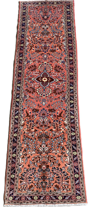 Hand-Knotted Persian Mehraban Hall Runner