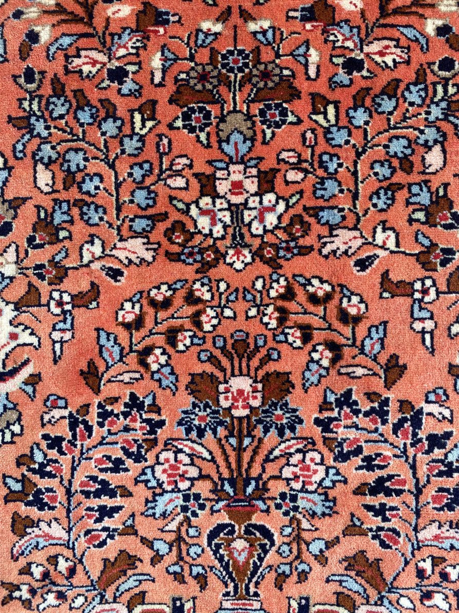 Traditional Hand-Knotted Persian Mehraban Runner
