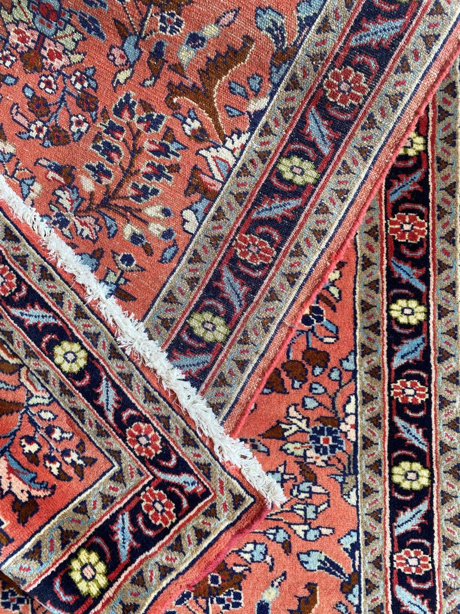 Traditional Hand-Knotted Persian Mehraban Runner