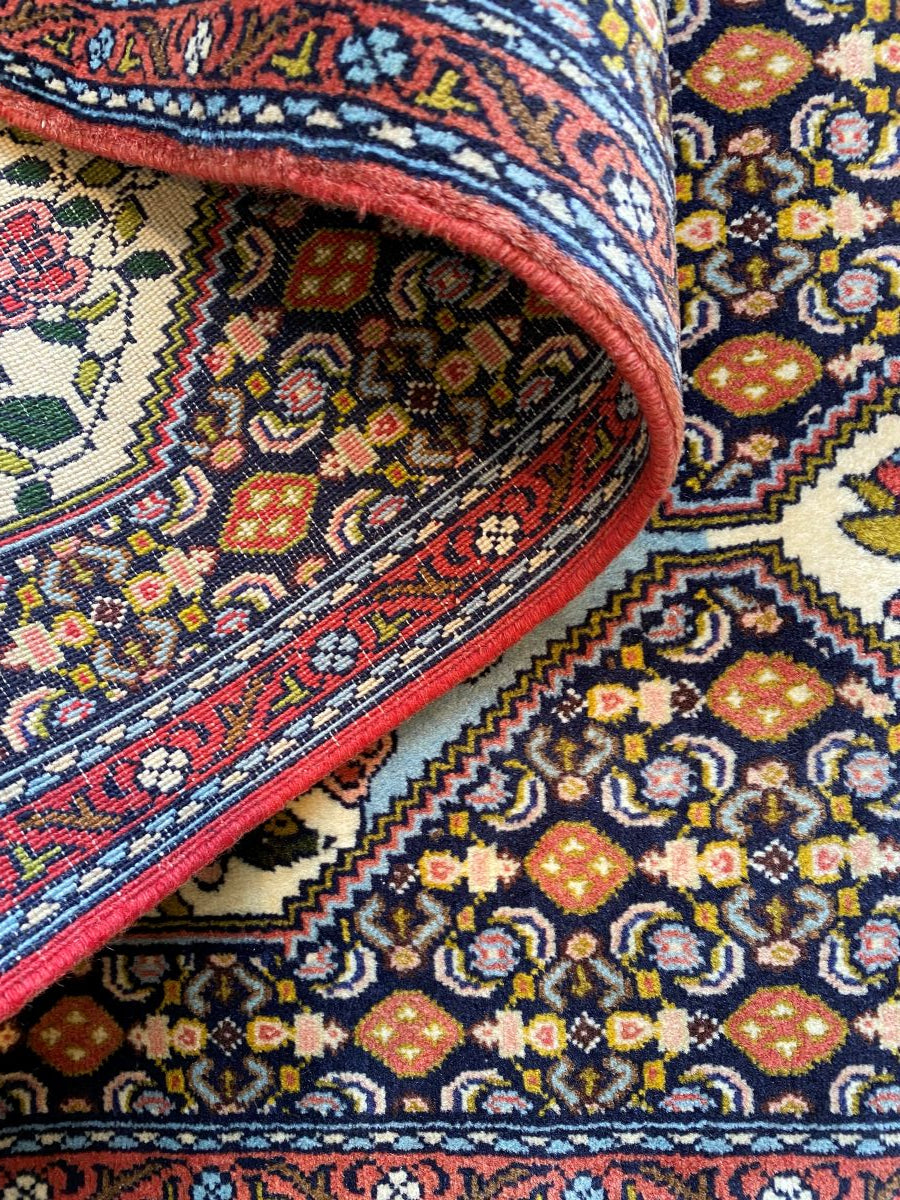 Hand-Knotted Tribal Persian Senneh Runner