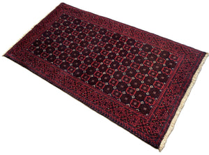 Hand-Knotted Tribal Persian Turkoman Balouch Rug