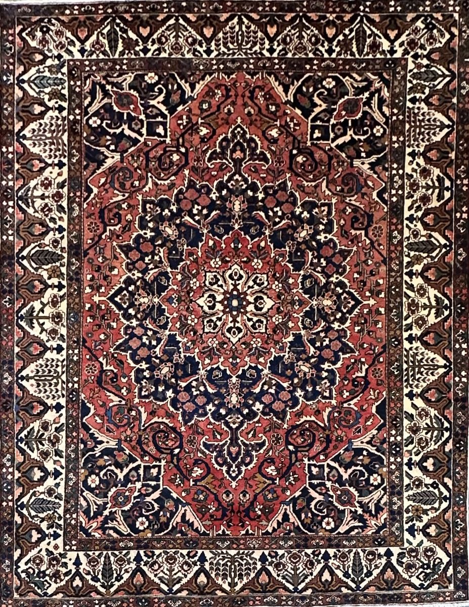 Hand-Knotted Tribal Persian Bakhtiar Carpet