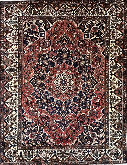 Hand-Knotted Tribal Persian Bakhtiar Carpet