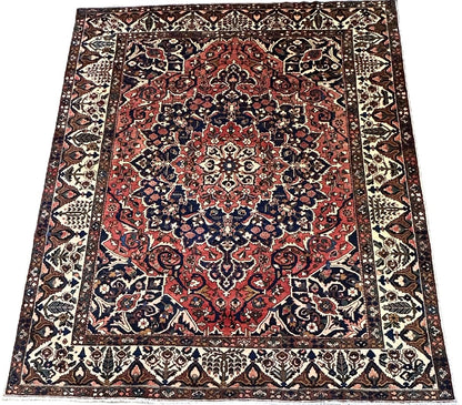 Hand-Knotted Tribal Persian Bakhtiar Carpet