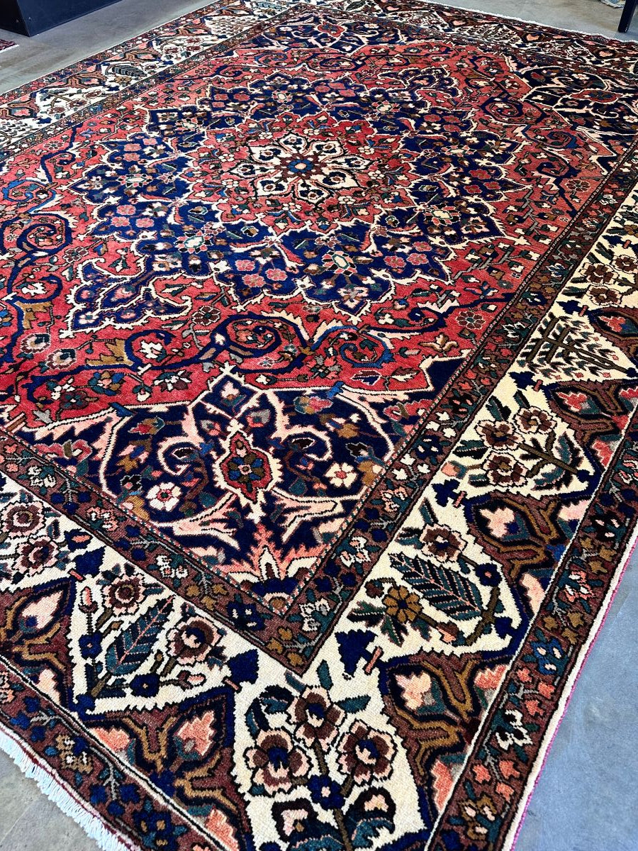 Hand-Knotted Tribal Persian Bakhtiar Carpet