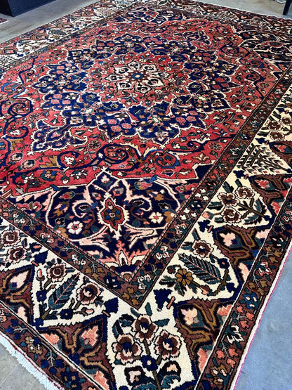 Hand-Knotted Tribal Persian Bakhtiar Carpet